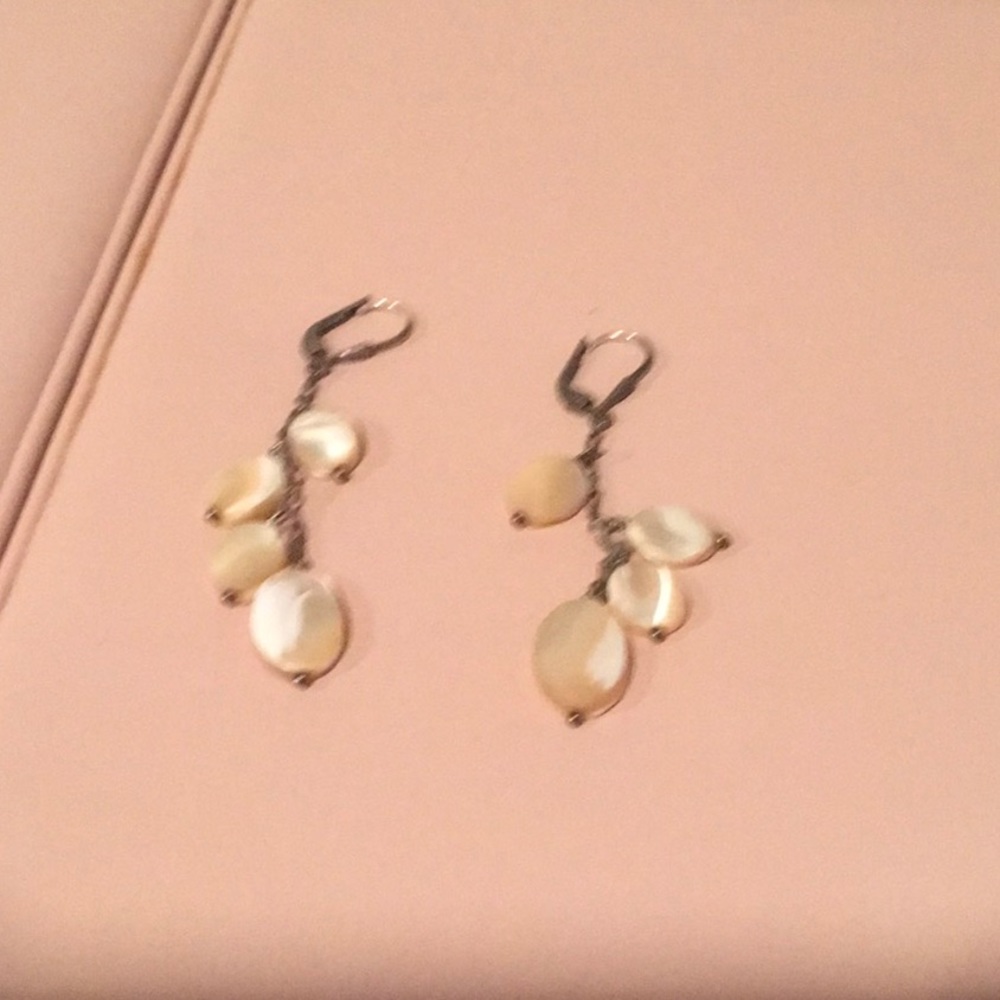 Earrings, mother of pearls